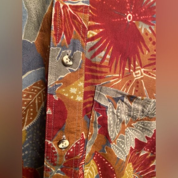 SOLD Vintage Christian Dior Monsieur Floral Print Button Up Shirt - Picture 5 of 5